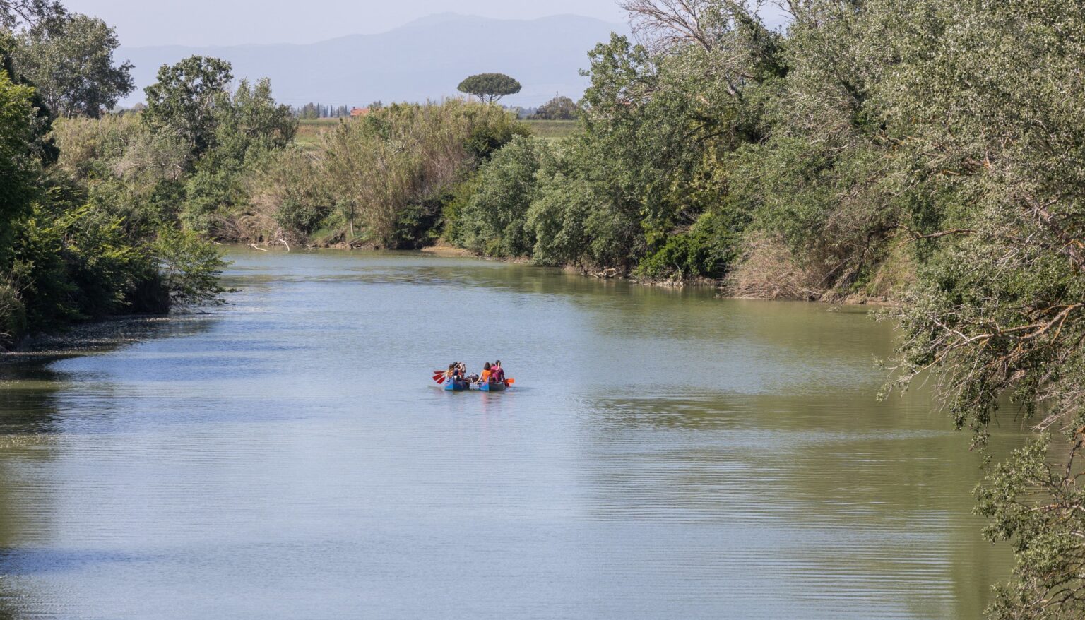 escursioni canoa fiume ombrone parco della maremma